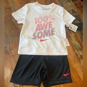 NWT Nike Boys 2 Piece Shorts Set